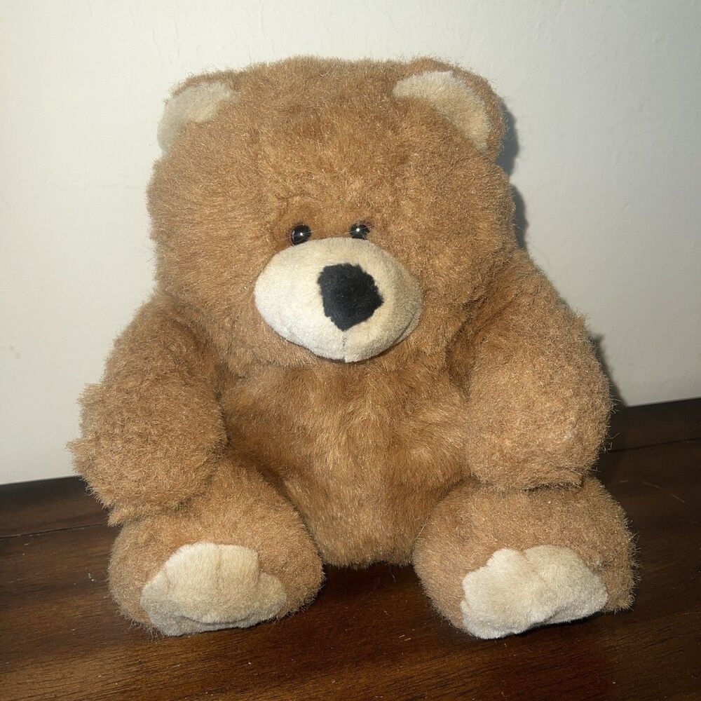 Chosun Brown Bear Plush Plump Stuffed Animal Vintage